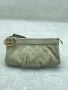 【中古】GUCCI◆ポーチ/レザー/CRM/総柄/212203 001998【バッグ】