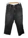 【中古】X-LARGE◆BLEACH EASY DENIM PANTS/ボトム/L/デニム/BLK/101243031015【メンズウェア】