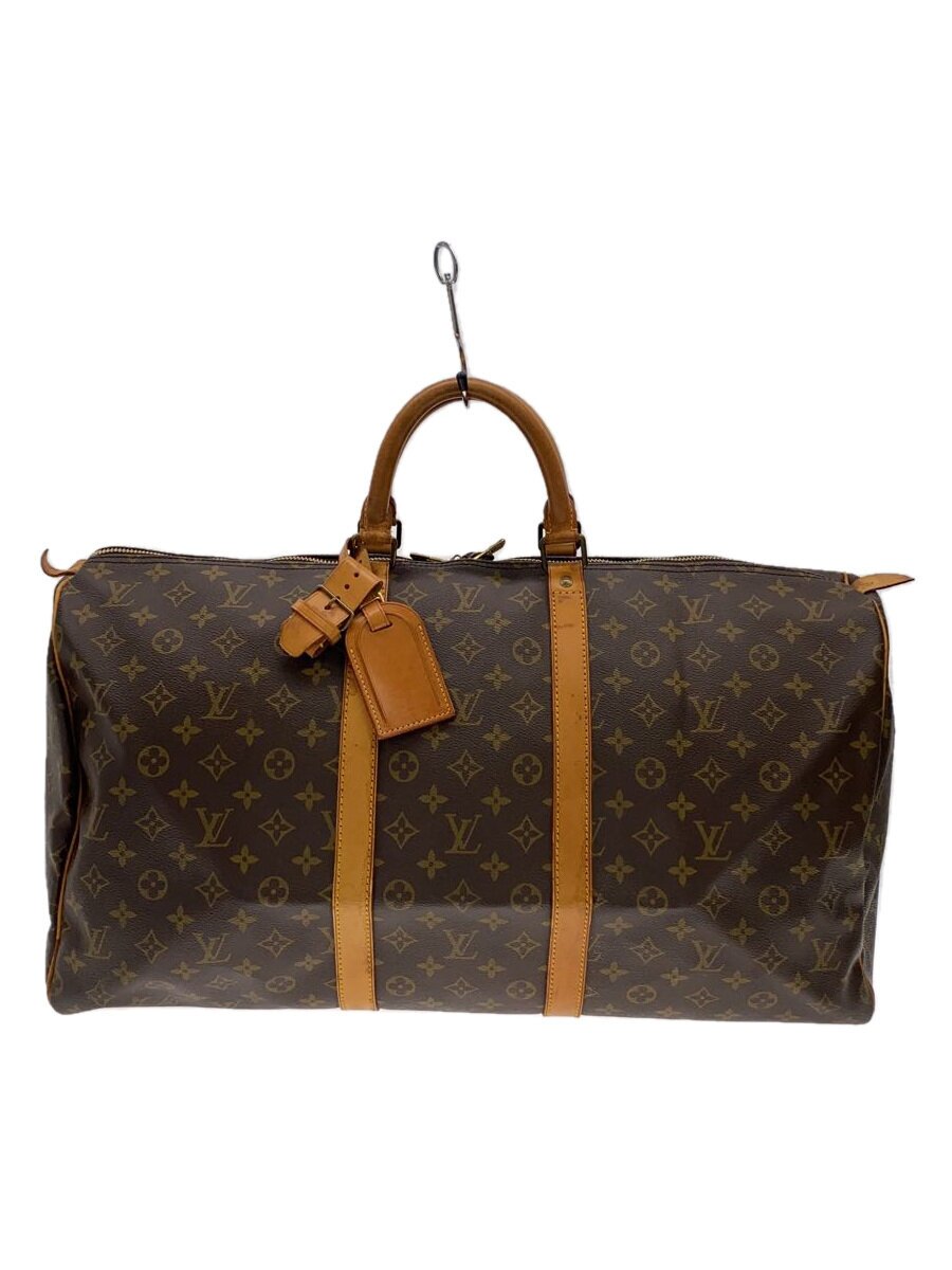 【ブランド】LOUIS VUITTON 【ブランドカナ】ルイヴィトン 【型番】M41424 【程度】C 【サイズ】 【メインカラー】ブラウン 【素材・生地】PVC（ビニール） 【キーワード】　　 2025/05/26 セカンドストリート豊中穂積店【3572】【中古】LOUIS VUITTON◆キーポル55_モノグラム・キャンバス_BRW/PVC/BRW【バッグ】 ブランド LOUIS VUITTON 型番 M41424 カラー ブラウン 柄 素材・生地 PVC（ビニール）>色・素材について サイズ >サイズ表示について 実寸（cm） 【バッグ】 マチ：25 / 高さ：29.5 / 幅：55 / 持ち手：32.5 【その他】 その他サイズ：/ 商品は　セカンドストリート豊中穂積店の店頭にて販売しております。商品に関するお問合わせは、お電話(TEL:06-6868-5666)にて、問合わせ番号：2335725058752をお伝えください。 配送方法やお支払い方法に関するお問い合わせは、サポートセンターまでご連絡をお願いします。 ※お電話の対応は営業時間内のみとなります。お問い合わせフォームでお問い合わせの際はご注文番号をご記入下さい