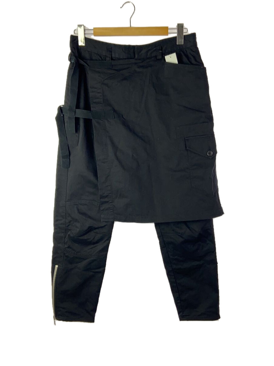 【中古】DRIES VAN NOTEN◆ラップパンツ/48/コットン/ブラック//【メンズウェア】
