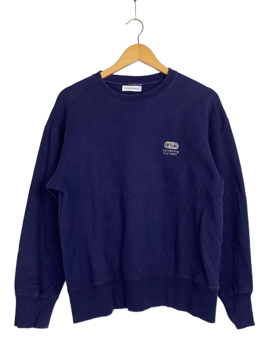 【中古】MAISON SPECIAL◆Connecting Embroidery Sweat/M/コットン/パープル/21241415329【レディースウェア】