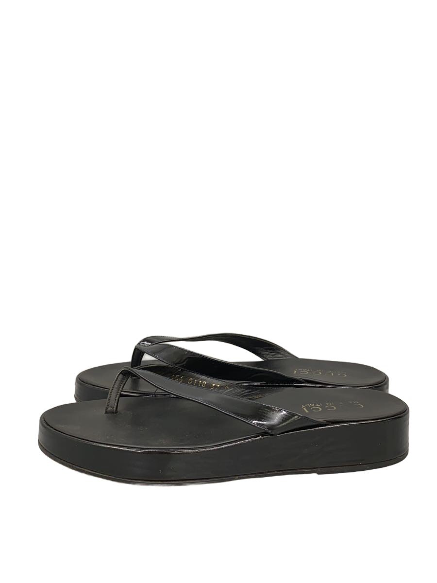 【中古】GUCCI◆サンダル/37/BLK【シューズ】