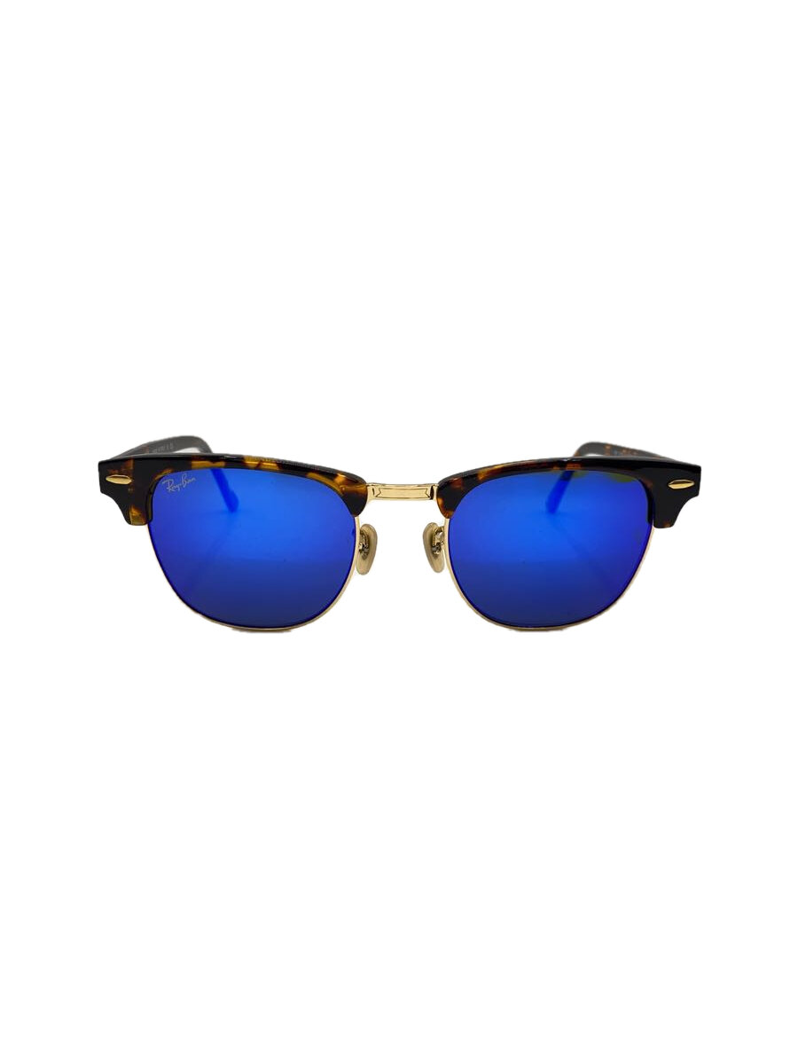 【中古】Ray-Ban◆サングラス/BLK/BLU/メンズ/rb3016【服飾雑貨他】