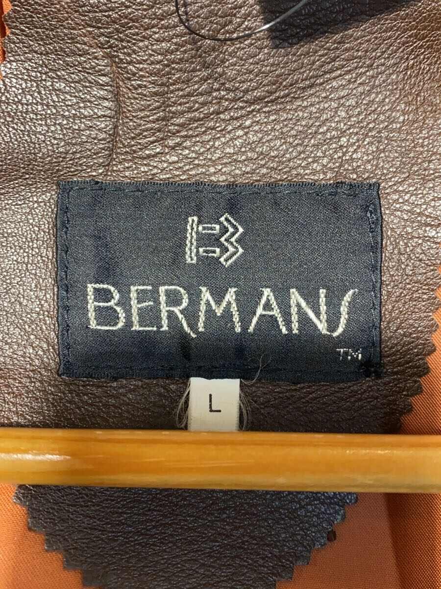 【中古】BERMAN/コート/L/レザー/BRW【メンズウェア】