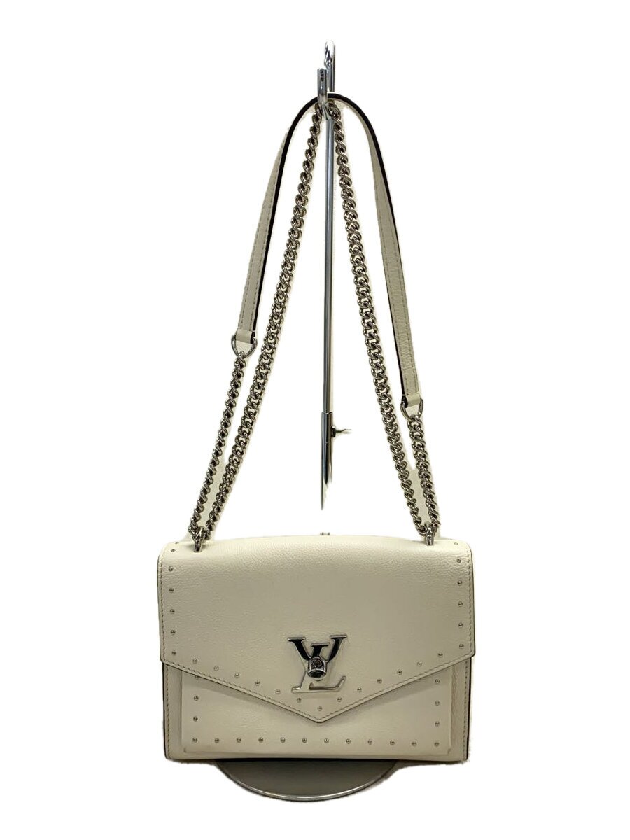 LOUIS VUITTON◆マイロックミーBB_スタッズ_WHT/牛革/WHT