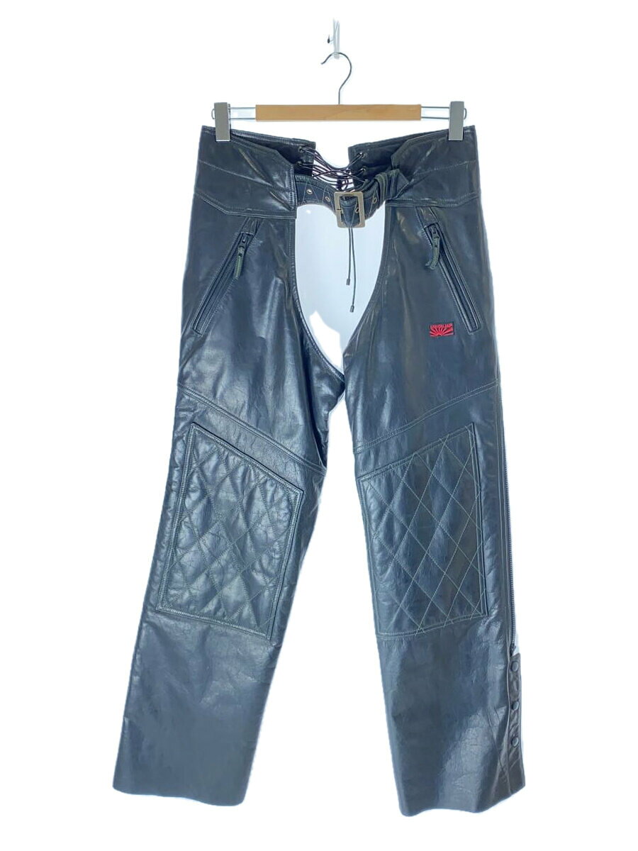 UNION JAP/ボトム/LL/牛革/BLK/無地/UJ-0012-F16/レザーチャップス///