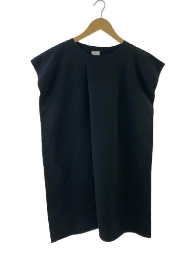 【中古】me ISSEY MIYAKE◆ノースリーブワンピース/--/ポリエステル/BLK/mi84kt502【レディースウェア】 【中古】me ISSEY MIYAKE◆ノースリーブワンピース/--/ポリエステル/BLK/mi84kt502【レディースウェア】