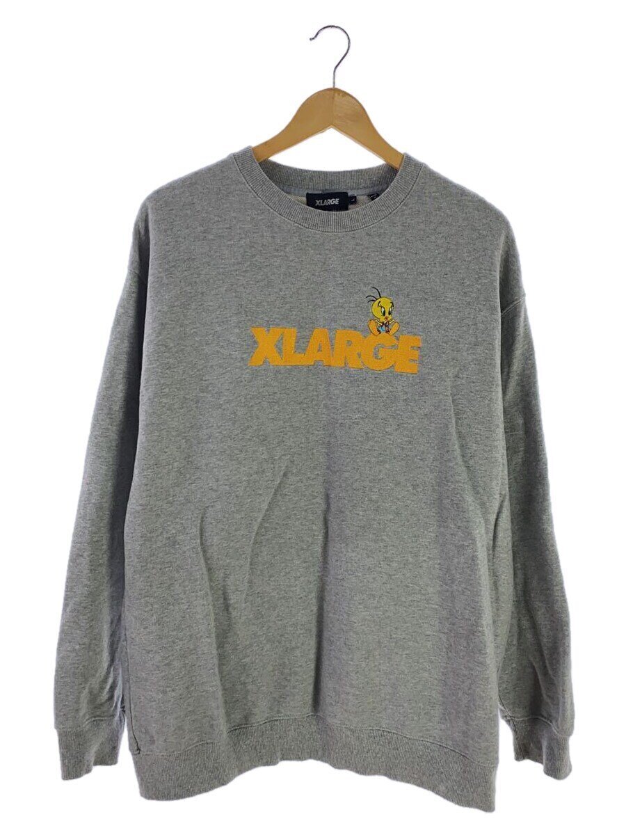 【中古】X-LARGE◆スウェット/L/コットン/GRY/101213012026【メンズウェア】