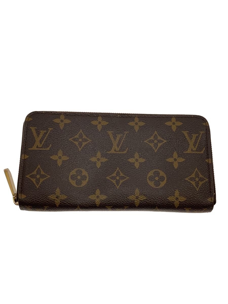 【中古】LOUIS VUITTON◆1)ジッピー・ウォレット_モノグラム・キャンバス/PVC/ブラウン/レディース/ルイヴィトン//【服飾雑貨他】