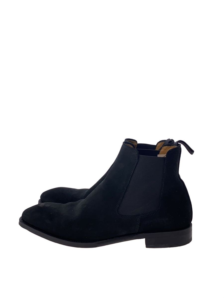 【中古】Berwick◆サイドゴアブーツ/US7/BLK/スウェード/098743//【シューズ】