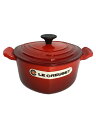 【中古】LE CREUSET◆鍋/容量:2L/BRD/ココットダムール【キッチン用品】