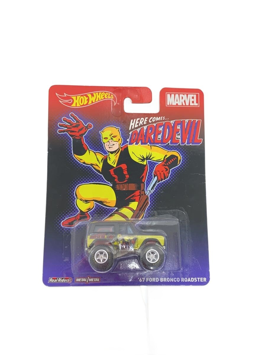 【中古】Hot Wheels◆ミニカー/YLW/×MARVEL/デアデビル/FORD BRONCO ROADSTER//【ホビー】