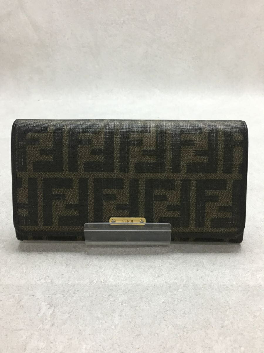 楽天2nd STREET 楽天市場店【中古】FENDI◆長財布/PVC/BRW/総柄/レディース/232051/フェンディ【服飾雑貨他】