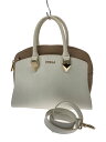 【中古】FURLA◆ハンドバッグ/レザー/WHT【バッグ】(4)