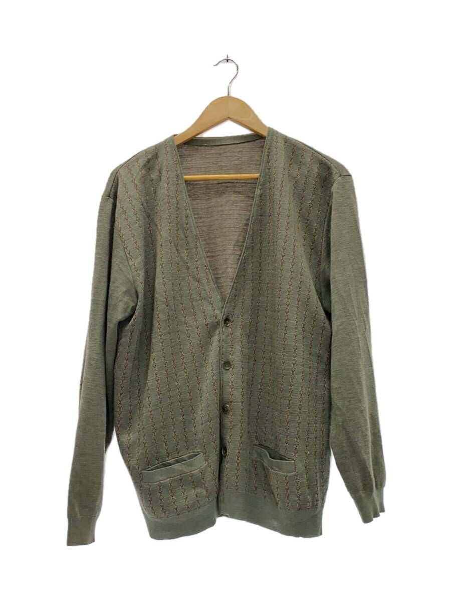 【中古】フランス製/カーディガン(薄手)/--/アクリル/GRN【メンズウェア】