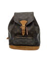 【中古】LOUIS VUITTON◆1)ミニ・モンスリ_モノグラム・キャンバス_BRW/PVC/BRW【バッグ】