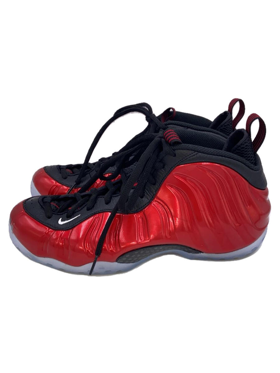 NIKE◆AIR FOAMPOSITE ONE_エア フォームポジット ワン/28cm/RED/つま先擦れ有//