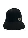 【中古】NEW ERA◆キャップ/7 1/2/BLK/無地/メンズ//【服飾雑貨他】