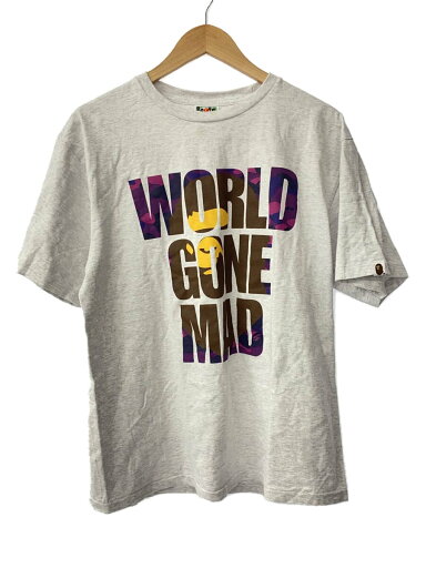 【中古】A BATHING APE◆Tシャツ/XL/コットン/GRY/001TEK801024M【メンズウェア】 【中古】A BATHING APE◆Tシャツ/XL/コットン/GRY/001TEK801024M【メンズウェア】