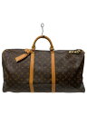 【中古】LOUIS VUITTON◆キーポル・バンドリエール60_モノグラム・キャンバス_BRW/PVC/BRW【バッグ】