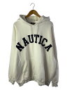 【中古】NAUTICA◆パーカー/XXL/コットン/WHT【メンズウェア】