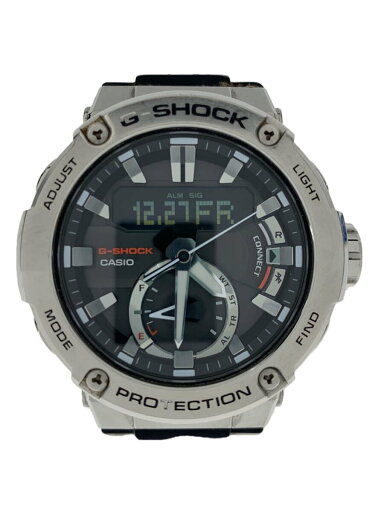 【中古】CASIO◆クォーツ腕時計/アナログ/ラバー/GRY/BLK/GST-B200//【服飾雑貨他】 【中古】CASIO◆クォーツ腕時計/アナログ/ラバー/GRY/BLK/GST-B200//【服飾雑貨他】