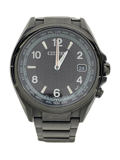 【中古】CITIZEN◆ソーラー腕時計/アナログ/BLK/BLK/H149-//【服飾雑貨他】 【中古】CITIZEN◆ソーラー腕時計/アナログ/BLK/BLK/H149-//【服飾雑貨他】