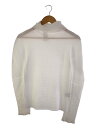 【中古】me ISSEY MIYAKE◆A.POC KNIT STRETCH PLEATS/--/ポリエステル/WHT/無地/MI33KJ381【レディースウェア】