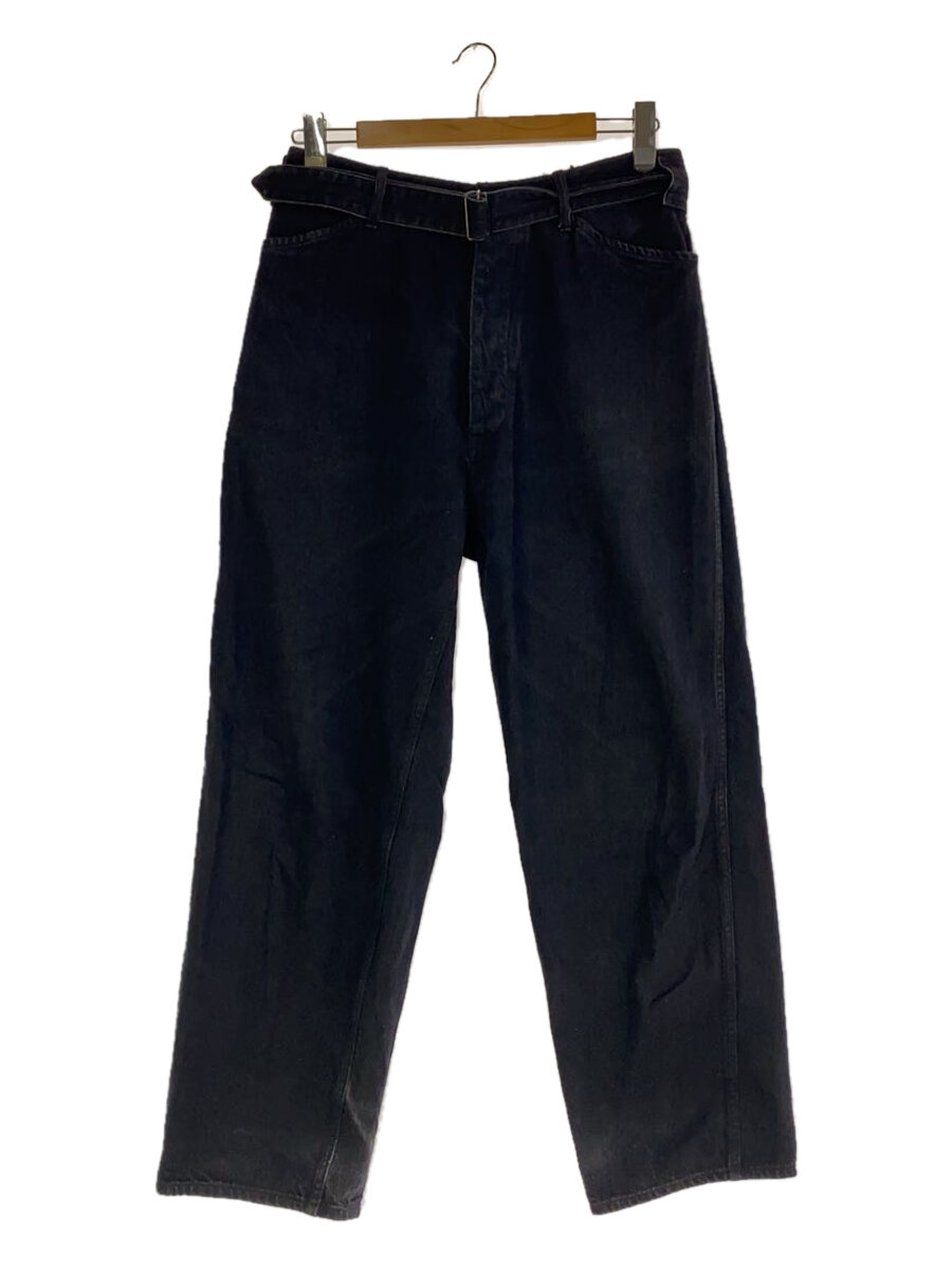 【中古】COMOLI◆ボトム/2/デニム/BLK/X01-03001/ブラック【メンズウェア】