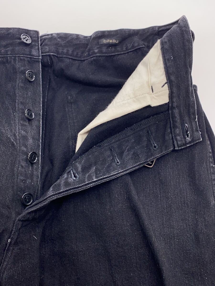 【中古】COMOLI◆ボトム/2/デニム/BLK/X01-03001/ブラック【メンズウェア】