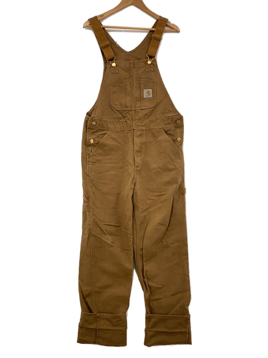 【中古】Carhartt◆オールインワン/30/コットン/キャメル/無地【メンズウェア】