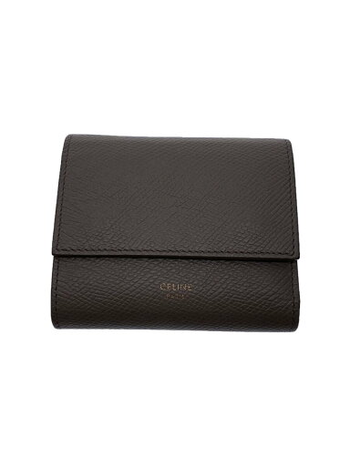 【中古】CELINE◆3つ折り財布/レザー/BEG/無地/レディース【服飾雑貨他】 【中古】CELINE◆3つ折り財布/レザー/BEG/無地/レディース【服飾雑貨他】