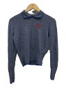 【中古】Vivienne Westwood RED LABEL◆ニットポロ/刺繍オーブ/ニット・セーター(薄手)/M/ウール/グレー/16-12-142013/...