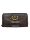 【中古】GUCCI◆長財布_スーキー_グッチシマ/レザー/BRW/レディース【服飾雑貨他】