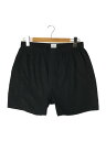 【中古】SUNSPEL◆Long Cut Boxer Short/ショートパンツ/XXL/コットン/BLK/572-2297050【メンズウェア】