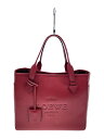 【中古】LOEWE◆ヘリテージスモールトート/レザー/RED/無地/377.79.751【バッグ】