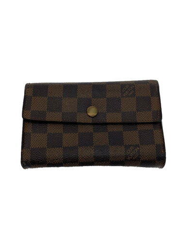 【中古】LOUIS VUITTON◆ポルト・フォイユ・アレクサンドラ_ダミエ・エベヌ_BRW/PVC/BRW/総柄/メンズ【服飾雑貨他】 【中古】LOUIS VUITTON◆ポルト・フォイユ・アレクサンドラ_ダミエ・エベヌ_BRW/PVC/BRW/総柄/メンズ【服飾雑貨他】