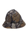 【中古】snow peak◆バケットハット/メッシュ/コットン/カーキ/カモフラ/メンズ/UG-709【服飾雑貨他】