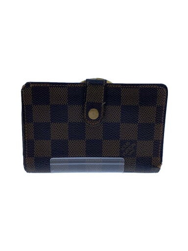 【中古】LOUIS VUITTON◆ポルト・モネ・ビエ・ヴィエノワ_ダミエ・エベヌ_BRW/PVC/BRW/レディース【服飾雑貨他】 【中古】LOUIS VUITTON◆ポルト・モネ・ビエ・ヴィエノワ_ダミエ・エベヌ_BRW/PVC/BRW/レディース【服飾雑貨他】