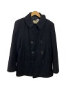 【中古】US.NAVY◆ピーコート/38/ウール/BLK/無地/9405-01-154-5784【メンズウェア】
