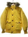 【中古】Timberland◆N3-Bタイプ/ダウンパーカー/ダウンジャケット/M/ナイロン/イエロー/1001203【メンズウェア】