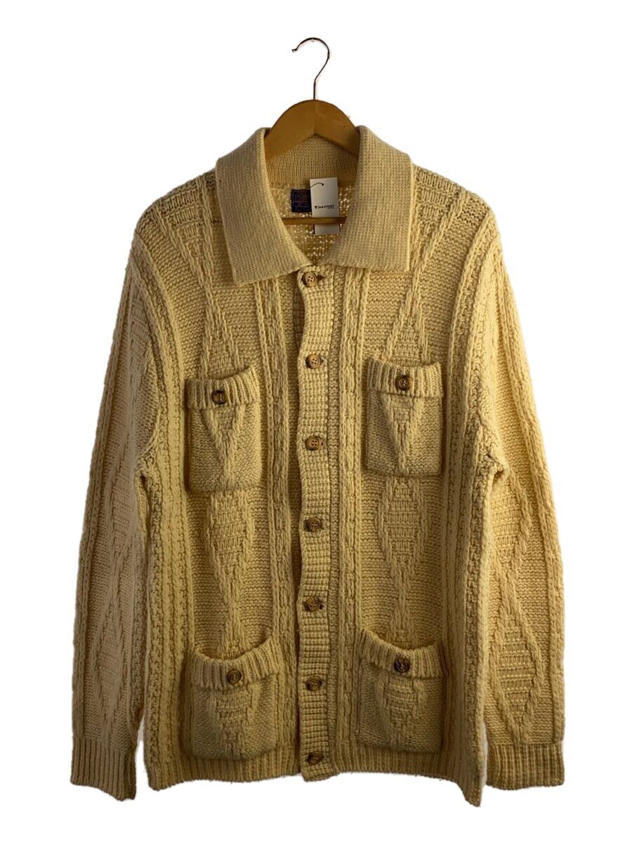 【中古】PENDLETON◆70s~80s//カーディガン(厚手)/XL/ウール/アイボリー/USA製//【メンズウェア】