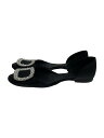 【中古】Roger Vivier◆フラットパンプス/38/BLK【シューズ】