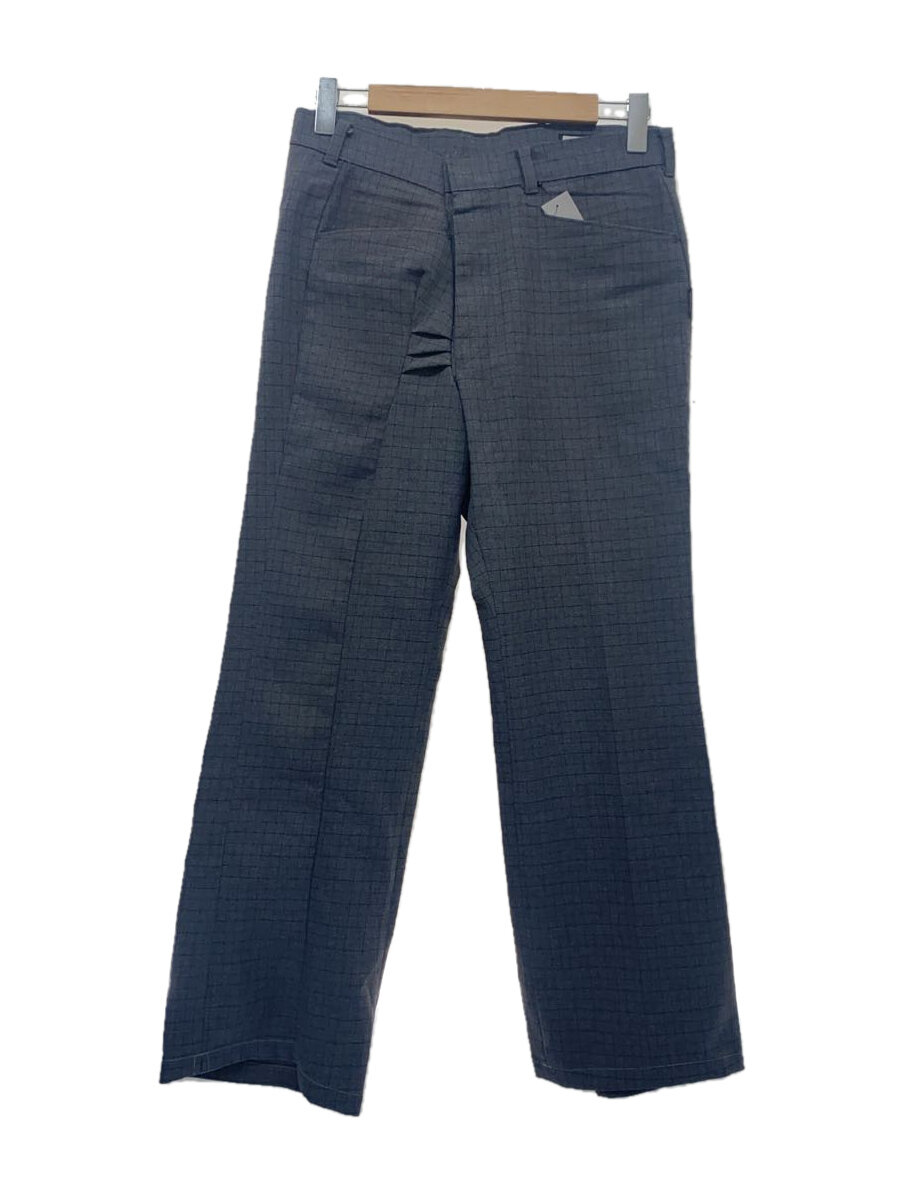 【中古】Levi’s◆70S/リメイク/action slacks/スラックスパンツ/ポリエステル/グレー/チェック【メンズウェア】