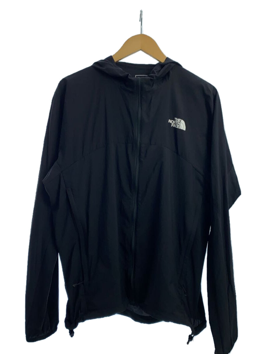 【中古】THE NORTH FACE◆SWALLOWTAIL HOODIE_スワローテイルフーディ/XL/ナイロン/BLK【メンズウェア】