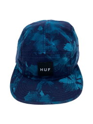 【中古】HUF◆キャップ/FREE/コットン/BLU/総柄/メンズ【服飾雑貨他】