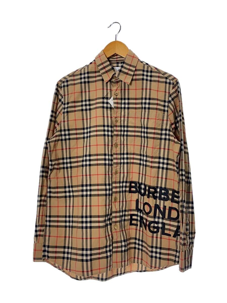 【中古】BURBERRY◆LOGO PRINT CHECK SHIRT/by Riccardo Tisci/XS/8017567【メンズウェア】