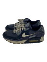 【中古】NIKE◆AIR MAX 90_エアマックス 90/25.5cm/NVY/スウェード【シューズ】(4)