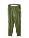 【中古】HOMME PLISSE ISSEY MIYAKE◆MC APRIL PLEATED TROUSERS/3/ポリエステル/GRN/HP41JF119【メンズウェア】
