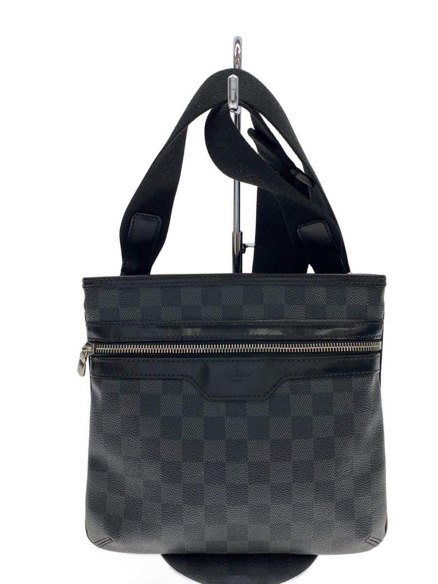【中古】LOUIS VUITTON◆トマス_ダミエ・グラフィット/PVC/BLK【バッグ】